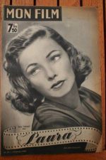 1947 Photo Novel Gene Tierney Dana Andrews Laura