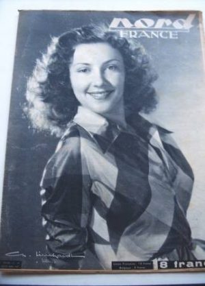 Rare Vintage Magazine 1947 Nadine Alari