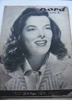 Rare Vintage Magazine 1948 Katharine Hepburn