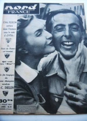 Rare Vintage Magazine 1952 Line Renaud Fausto Coppi