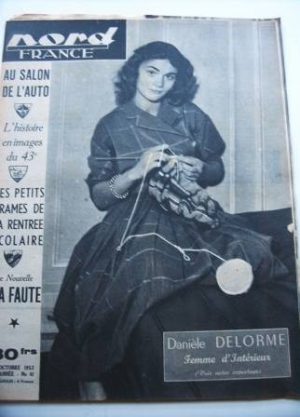 Rare Vintage Magazine 1952 Daniele Delorme