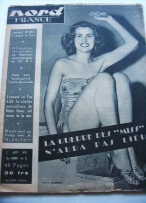 Rare Vintage Mag 1953 Christiane Martel Miss Universe