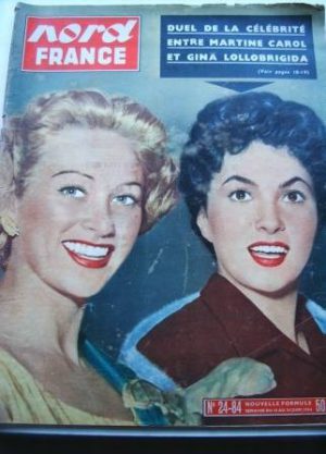 Rare Vintage Mag 1954 Gina Lollobrigida Martine Carol