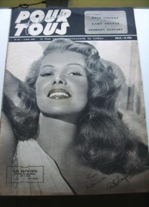 1947 Vintage Magazine Rita Hayworth Cyd Charisse