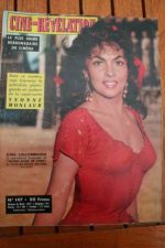 1957 Mag Gina Lollobrigida Sandra Milo Line Renaud