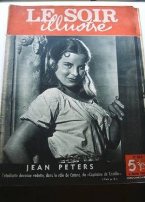 1949 Mag Jean Peters On Cover