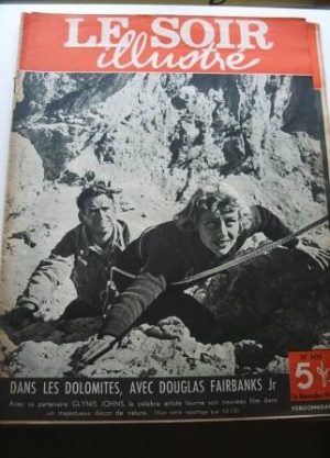 1949 Mag Douglas Fairbanks Jr Glynis Johns On Cover