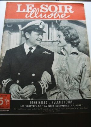 1950 Mag John Mills Helen Cherry On Cover