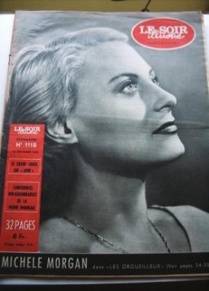 1953 Mag Michele Morgan On Cover
