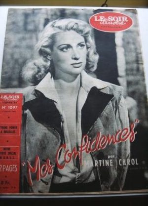 1953 Mag Martine Carol On Cover