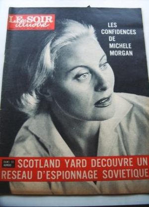 1961 Mag Michele Morgan On Cover