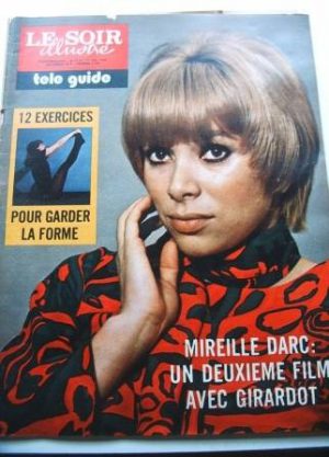 1973 Mag Mireille Darc On Cover
