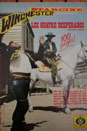 1973 Magazine Los desesperados Ernest Borgnine George Hilton James Coburn