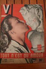 Vintage Magazine 1950 Cecile Aubry