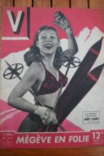 1947 Vintage V Magazine Pin-Up Jean David Janie Claire