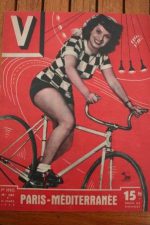 1948 Vintage V Magazine Pin-Up Jean David Ketty Kerviel