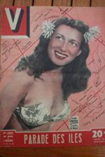 1948 Vintage V Magazine Pin-Up J David Claudine Courtin