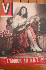 1948 Vintage V Magazine Pin-Up Jean David Colette Bacou