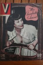 1948 Vintage V Magazine Pin-Up Jean David Noelle Herve