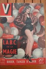 1949 Vintage V Magazine Pin-Up J David Nathalie Nattier