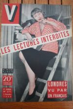 1949 Vintage V Magazine Pin-Up Jean David Almine Almon