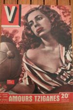 1949 Vintage V Magazine Pin-Up Jean David Dany Lamar