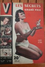 1949 Vintage V Magazine Pin-Up Jean David Harly Remy