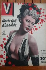 1949 Vintage V Magazine Pin-Up Jean David Pat Gately