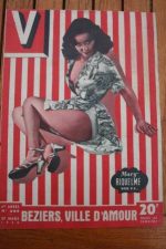 1949 Vintage V Magazine Pin-Up J David Maria Riquelme