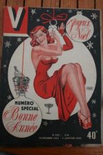 1950 Vintage V Magazine Pin-Up Jean David