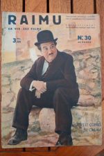 Original 1936 Vintage Magazine Raimu