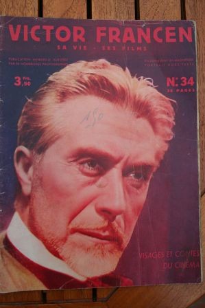 Original 1936 Vintage Magazine Victor Francen