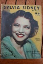 Original 1937 Vintage Magazine Sylvia Sidney