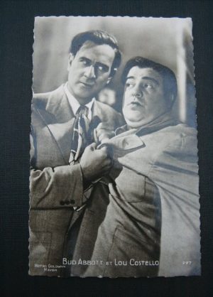 Vintage Postcard Abbott And Costello