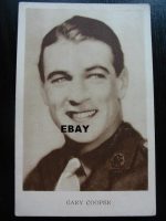 Vintage Postcard Gary Cooper