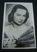 Vintage Postcard Olivia De Havilland