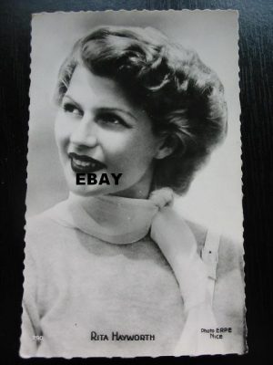 Vintage Postcard Rita Hayworth