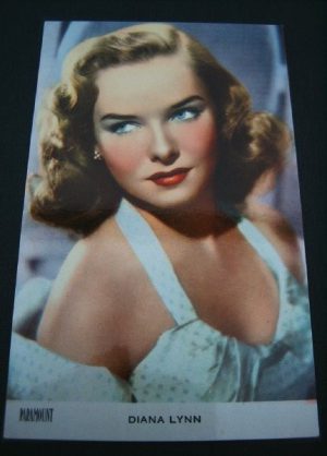 Vintage Color Postcard Diana Lynn