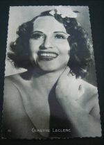 Vintage Postcard Ginette Leclerc