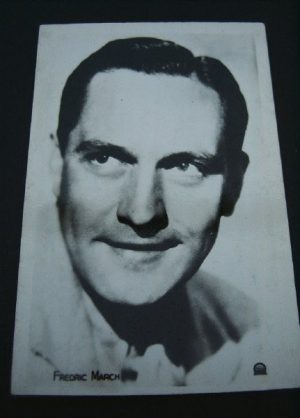 Vintage Postcard Fredric March