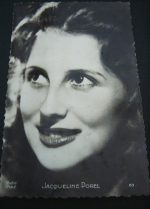 Vintage Postcard Jacqueline Porel