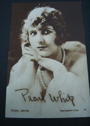 Vintage Postcard Pearl White