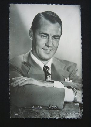 Vintage Postcard Alan Ladd
