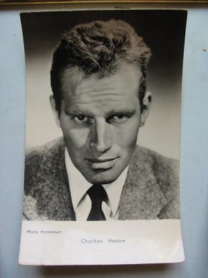 Vintage Postcard Charlton Heston