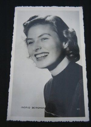 Vintage Postcard Ingrid Bergman
