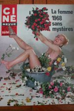 Magazine 1968 Sidney Poitier Judy Huxtable David McCallum Catherine Rouvel