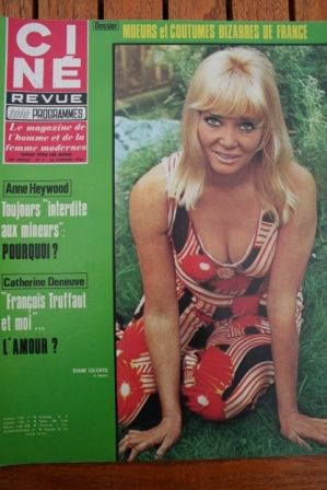 Magazine 1970 Diane Cilento Roger Moore Jo Ann Pflug Silvia Monti Mia Farrow